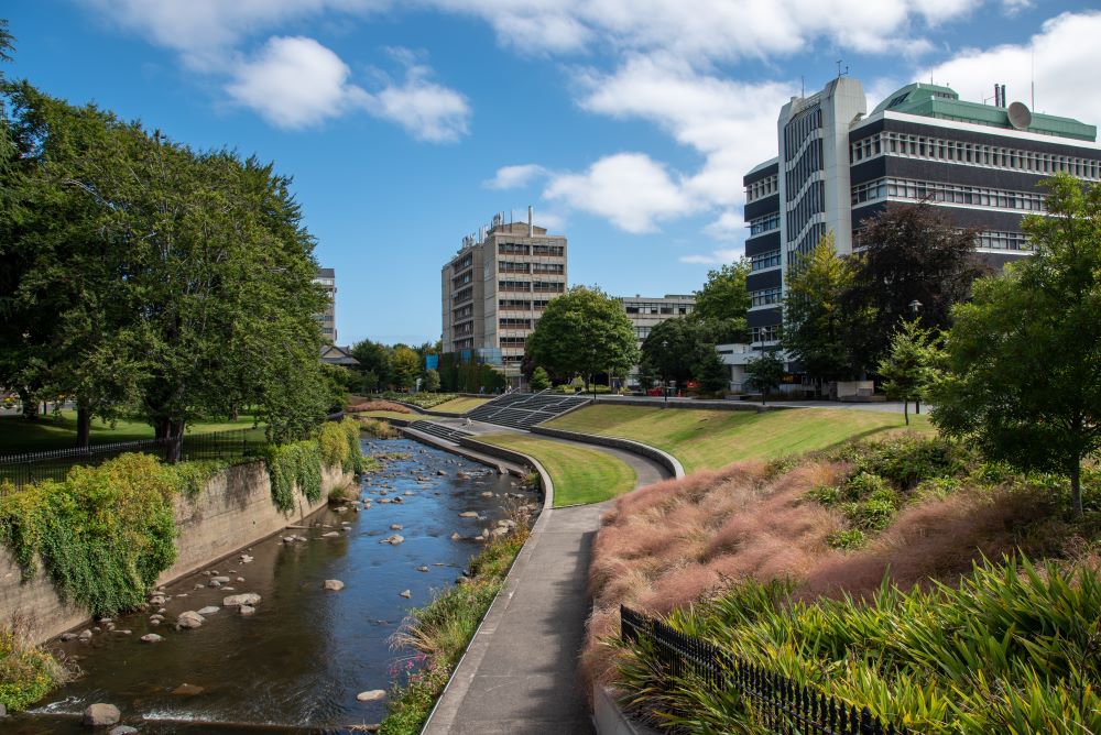 University of Otago in Dunedin summertime